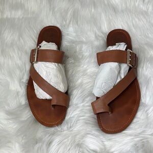 Vince Camuto Brown Leather Women's Sandals